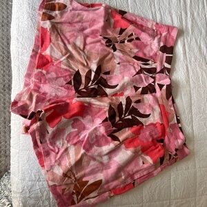 MINKPINK Pink and Brown Floral Women Shorts